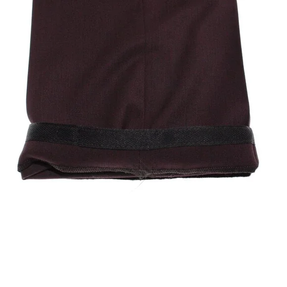 Meyer NWT Dress Pants Size 58 (US 42) Modern Fit Bonn in Purple Wool Blend